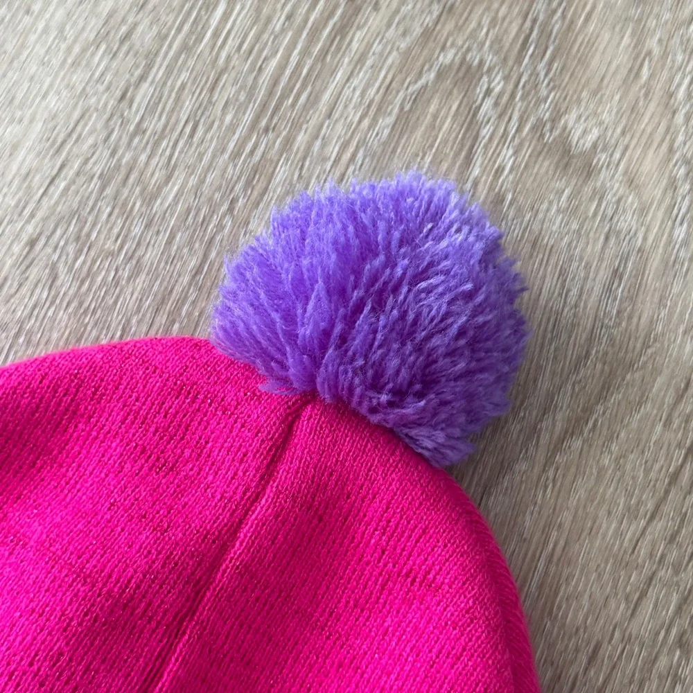 My Little Pony Best Friends Pink Pom Winter Beanie Hat Hasbro 2014 Girls OSFM